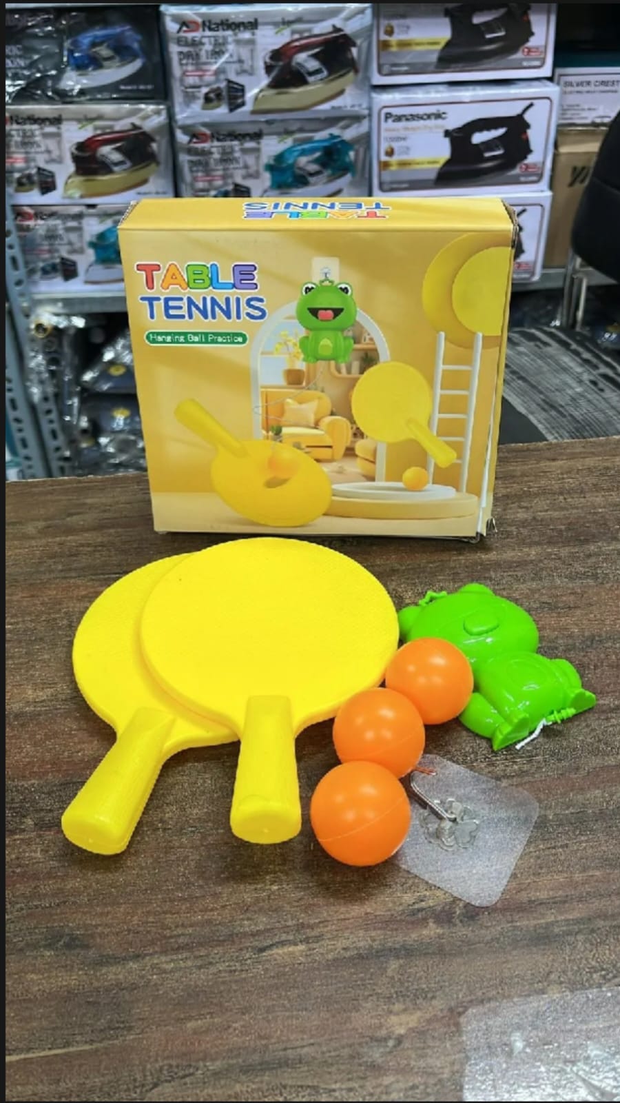 Hanging Table Tennis Trainer Set for Kids โ Portable Indoor Ping Pong Game