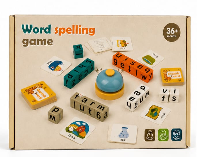 English Word Spelling Learning Game For Kids | Educational Alphabet Matching Toy