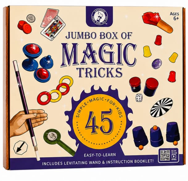 45 Magic Tricks Set For Kids | Jumbo Magic Box Educational Fun Game