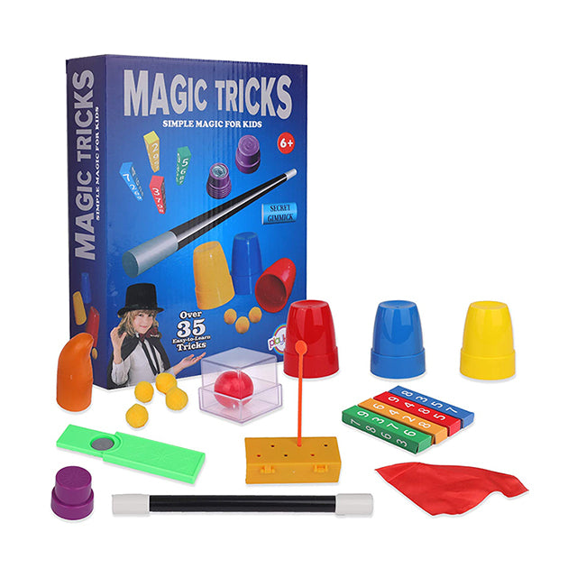 Kids Magic Tricks Set | 35+ Easy Magic Tricks Kit for Children | Magic Show Learning Toy
