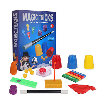 Kids Magic Tricks Set | 35+ Easy Magic Tricks Kit for Children | Magic Show Learning Toy