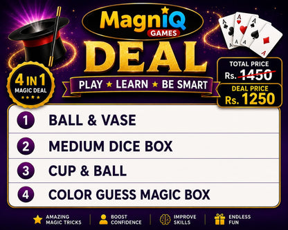 4 in 1 Magic Tricks Set – Fun Magic Combo for Everyone