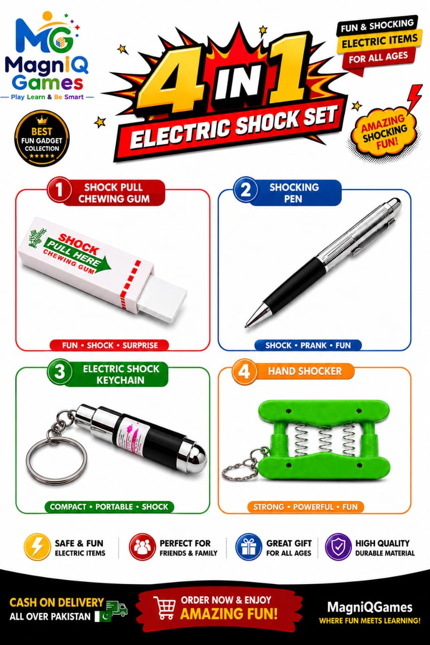4-in-1 Ultimate Electric Shock Prank Toy Set – Funny Gag Gift Bundle
