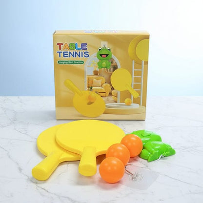 Hanging Table Tennis Trainer Set for Kids – Portable Indoor Ping Pong Game