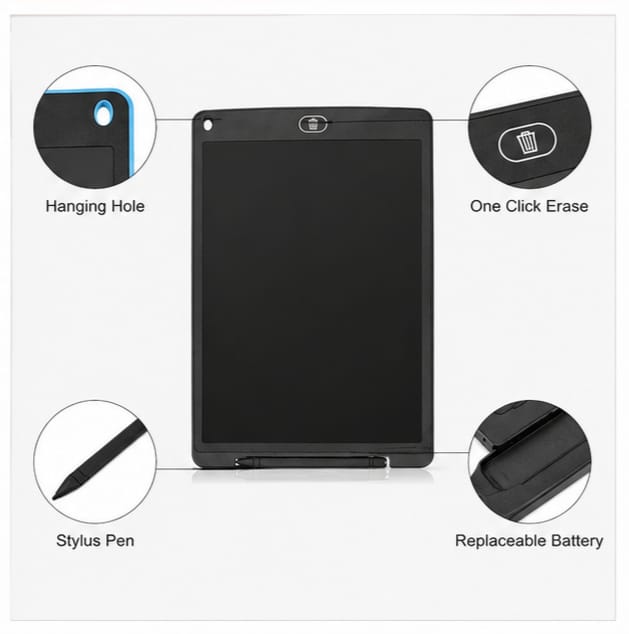 Kids LCD Writing Tablet Drawing Board | Reusable Educational Learning Pad