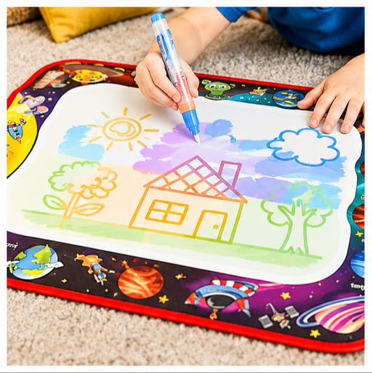 Kids Magic Water Drawing Mat | Reusable Educational Doodle Painting Board