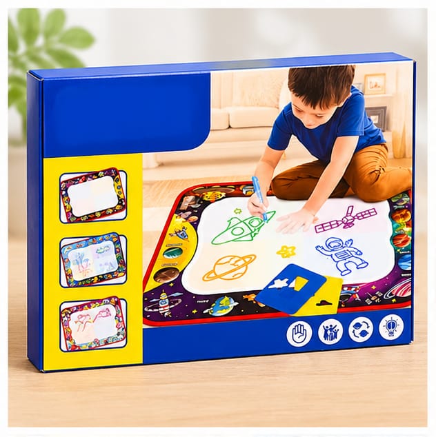 Kids Magic Water Drawing Mat | Reusable Educational Doodle Painting Board