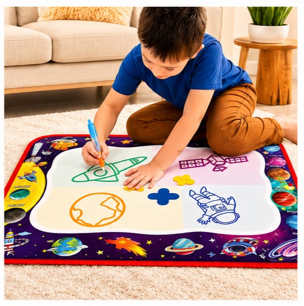 Kids Magic Water Drawing Mat | Reusable Educational Doodle Painting Board