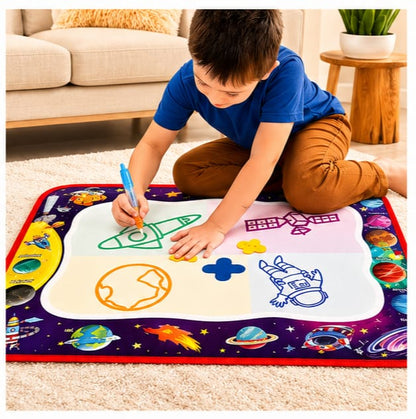Kids Magic Water Drawing Mat | Reusable Educational Doodle Painting Board