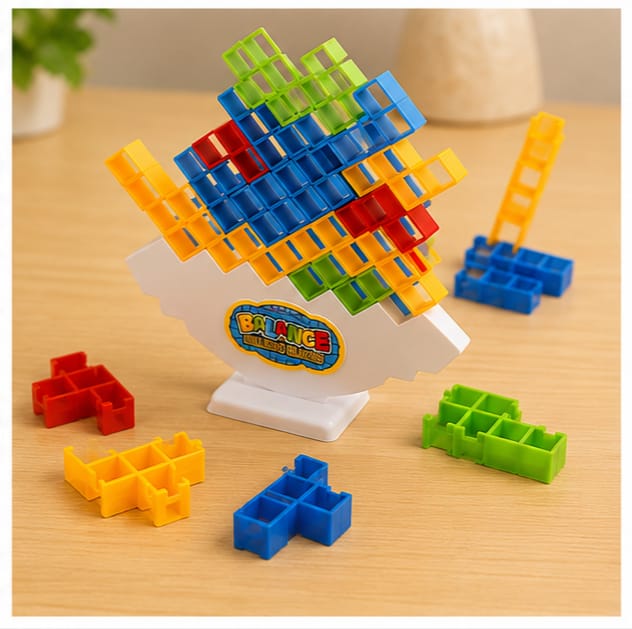 Balance Building Blocks Game For Kids | Educational Stacking & Balance Toy