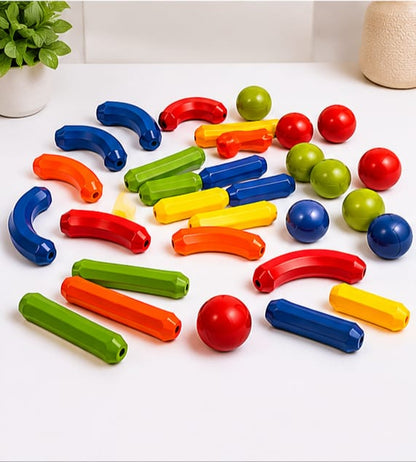 36 Pieces Magnetic Construction Building Set For Kids | Educational STEM Learning Toy