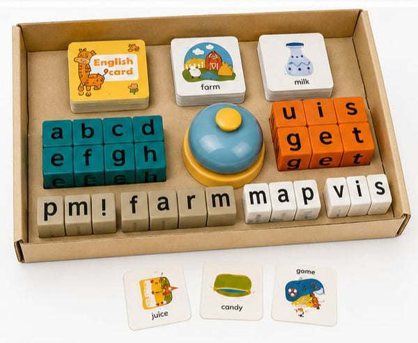 English Word Spelling Learning Game For Kids | Educational Alphabet Matching Toy