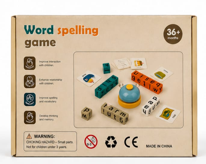 English Word Spelling Learning Game For Kids | Educational Alphabet Matching Toy