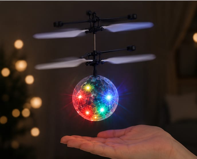 Flying Induction Ball Toy For Kids | USB Rechargeable Hand Controlled Drone Ball