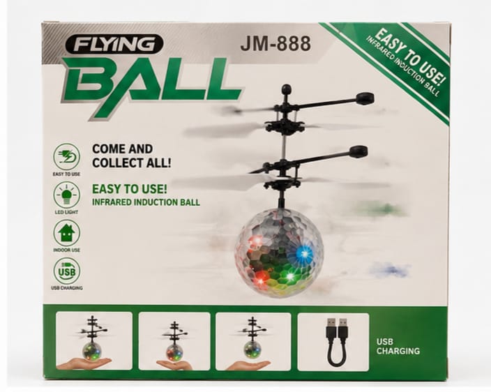 Flying Induction Ball Toy For Kids | USB Rechargeable Hand Controlled Drone Ball