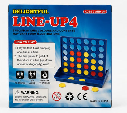 Line Up 4 Board Game For Kids | Educational Strategy & Thinking Puzzle Game