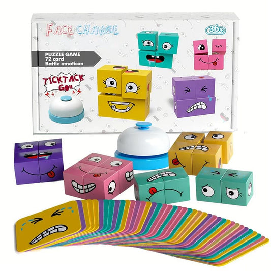 Face Change Puzzle Matching Cube Game For Kids