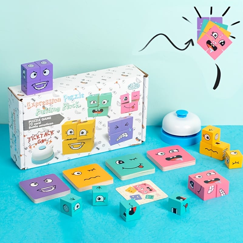 Face Change Puzzle Matching Cube Game For Kids