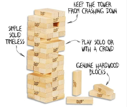 Classic Wooden Jenga Stacking Tower Game