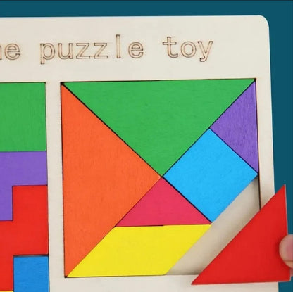 3 In 1 Wooden Puzzle Board Educational Game