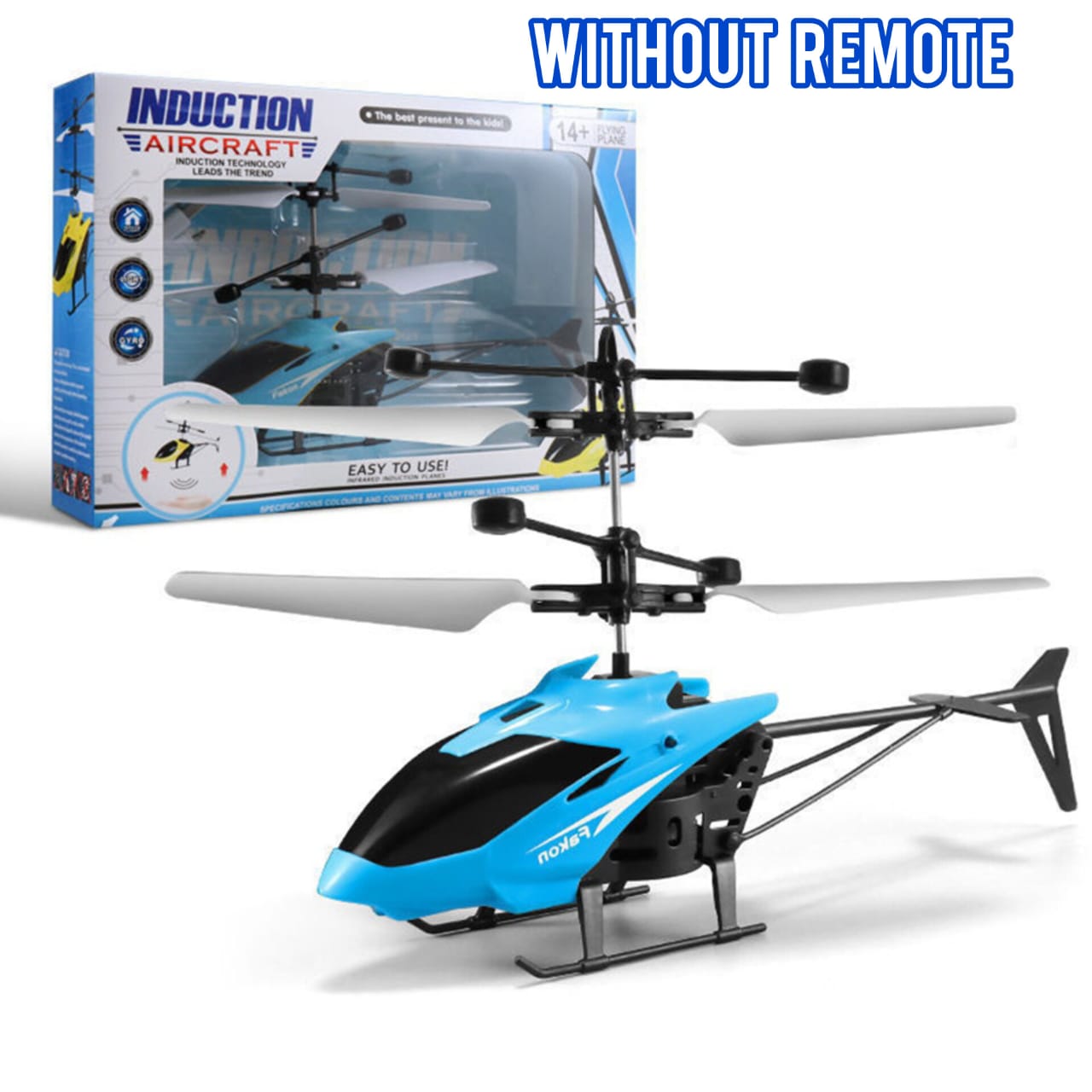 Hand Sensor Flying Helicopter For Kids | LED Light Hovering Flying Toy