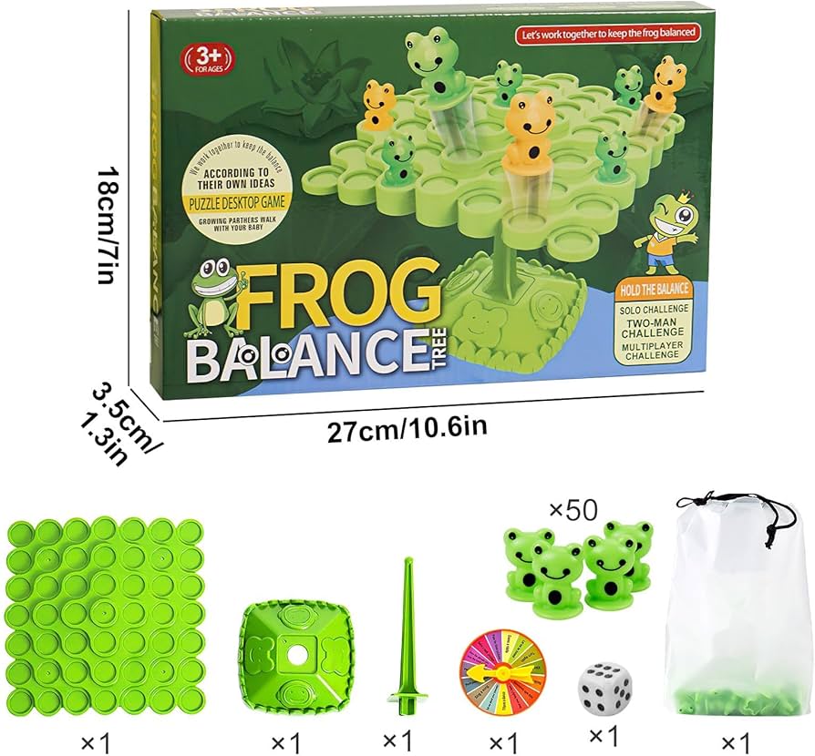 Frog Balance Tree Game For Kids | Educational Strategy & Balancing Toy Set