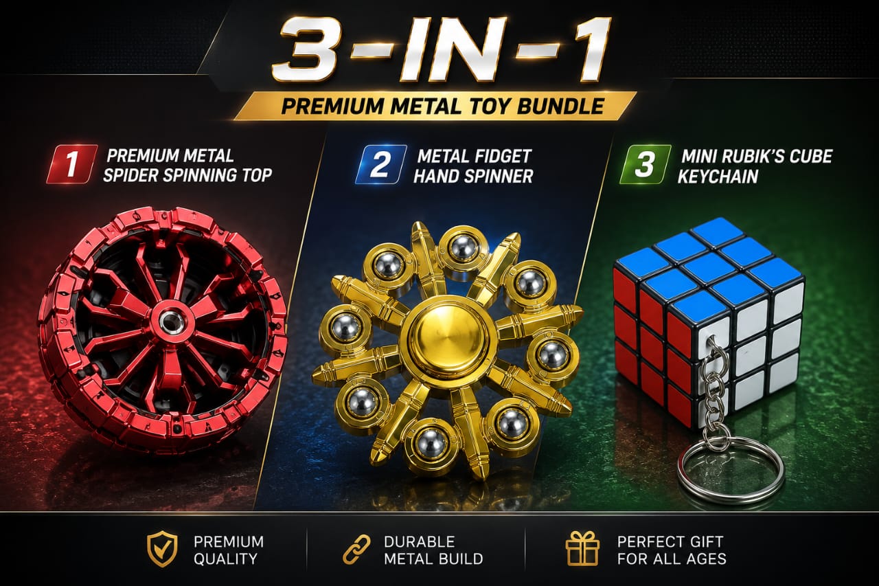 Ultimate 3-IN-1 Metal Toy Bundle