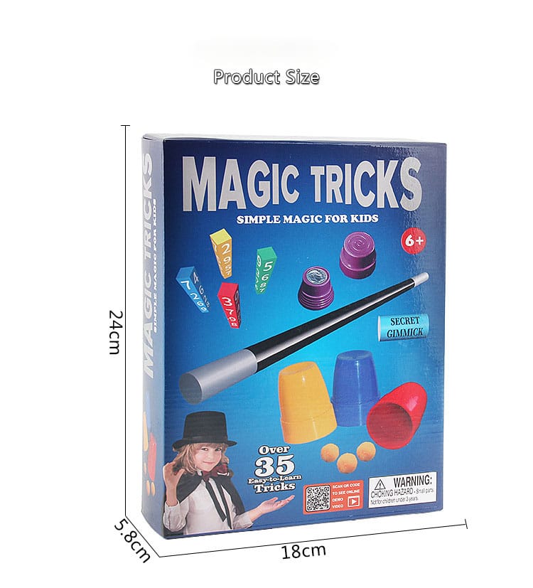 Kids Magic Tricks Set | 35+ Easy Magic Tricks Kit for Children | Magic Show Learning Toy