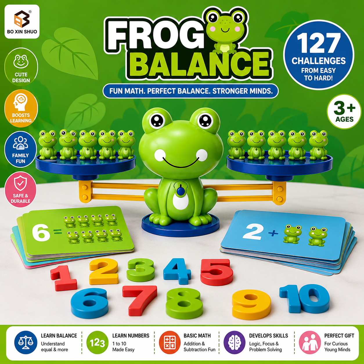 Frog Balance – Fun Math & Counting Learning Toy